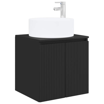 Bathroom Cabinet Set 3 pcs Black 49.5 x 44.5 x 65.5 cm
