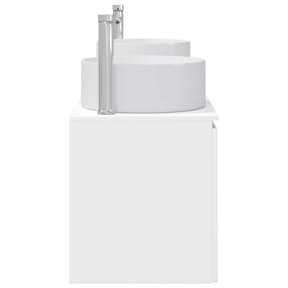 Bathroom Cabinet Set 3 pcs High Gloss White