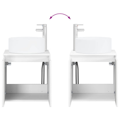 Bathroom Cabinet Set 3 pcs High Gloss White