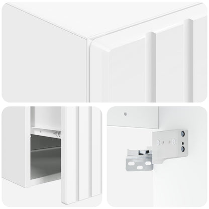Bathroom Cabinet Set 3 pcs White 49 x 44.5 x 65 cm