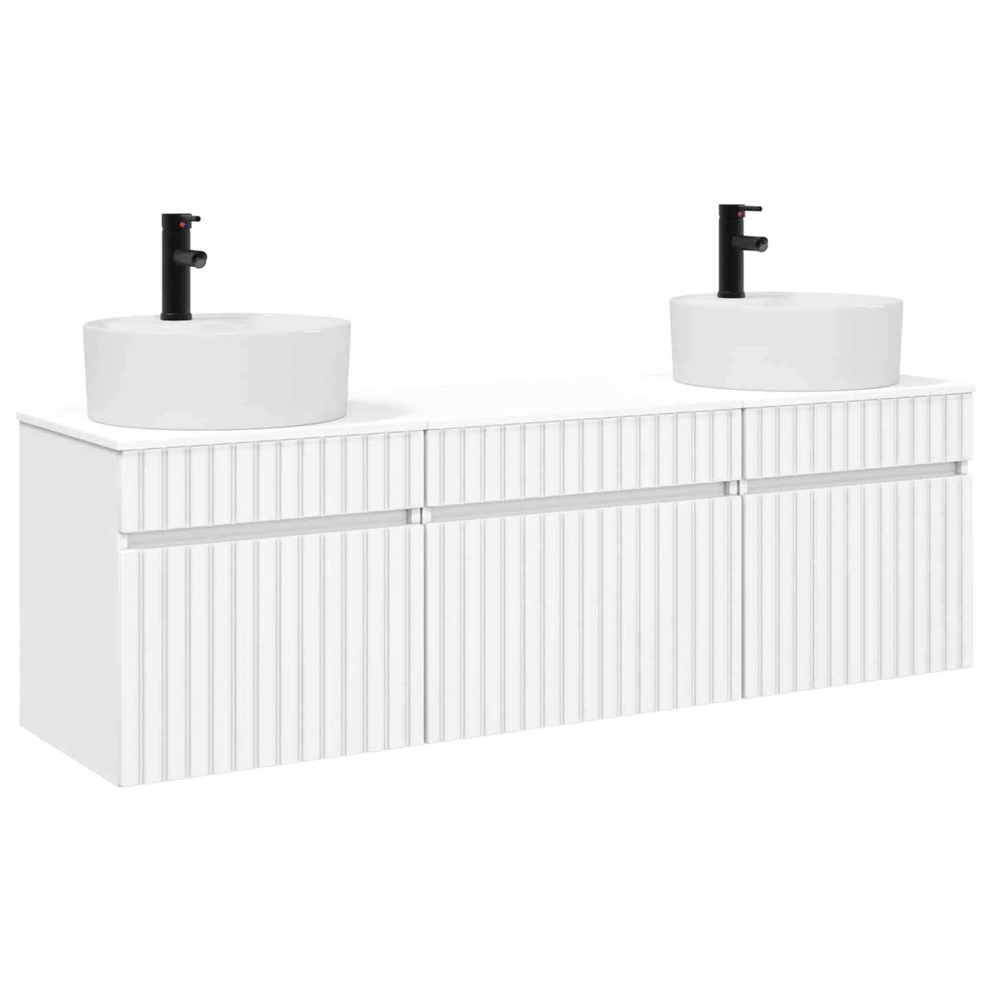 Bathroom Cabinet Set 3 pcs White 49 x 44.5 x 65 cm