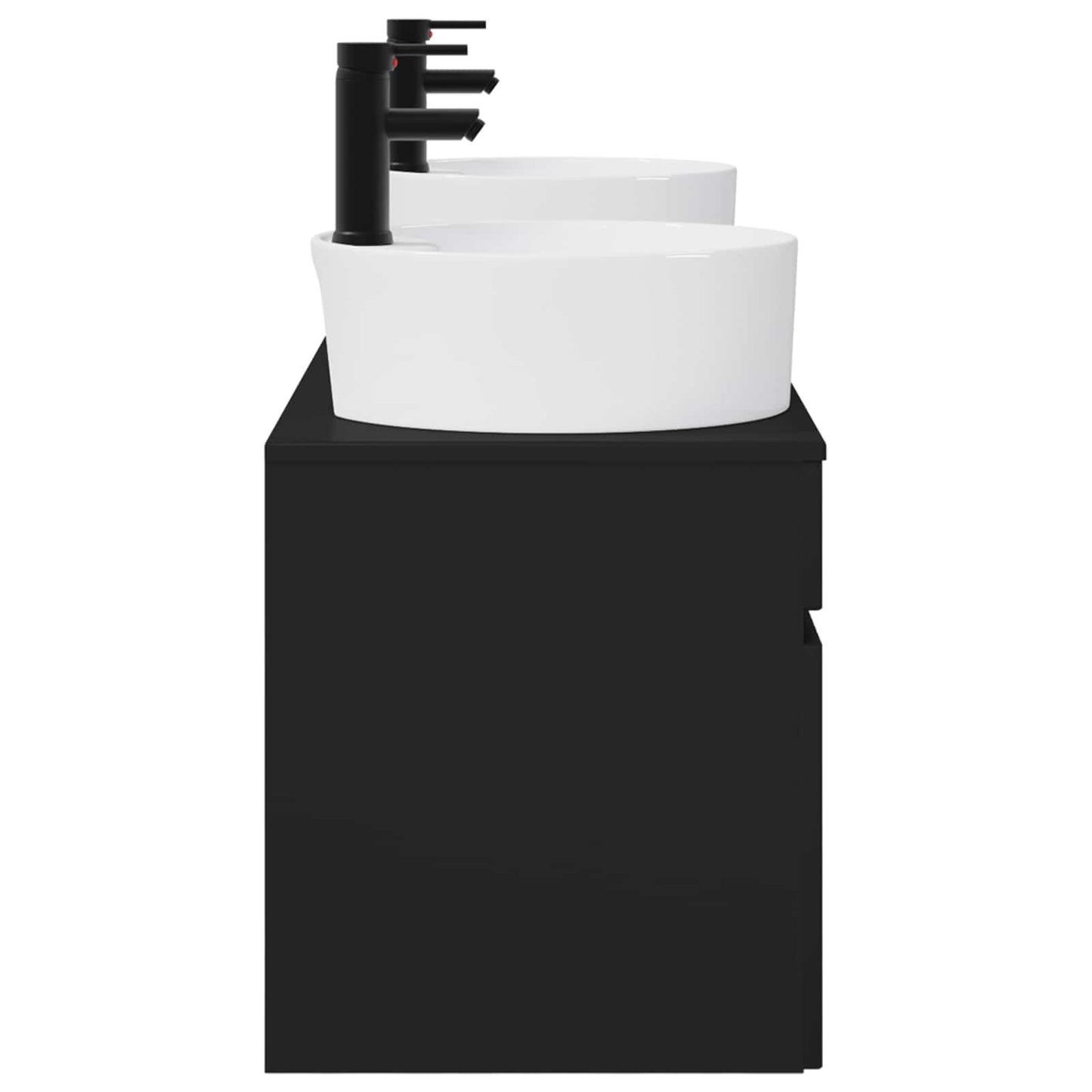 Bathroom Cabinet Set 3 pcs Black 49 x 44.5 x 65 cm
