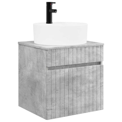 Bathroom Cabinet Set 3 pcs Concrete Grey 49 x 44.5 x 65 cm