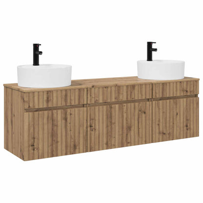 Bathroom Cabinet Set 3 pcs Artisan Oak 49 x 44.5 x 65 cm