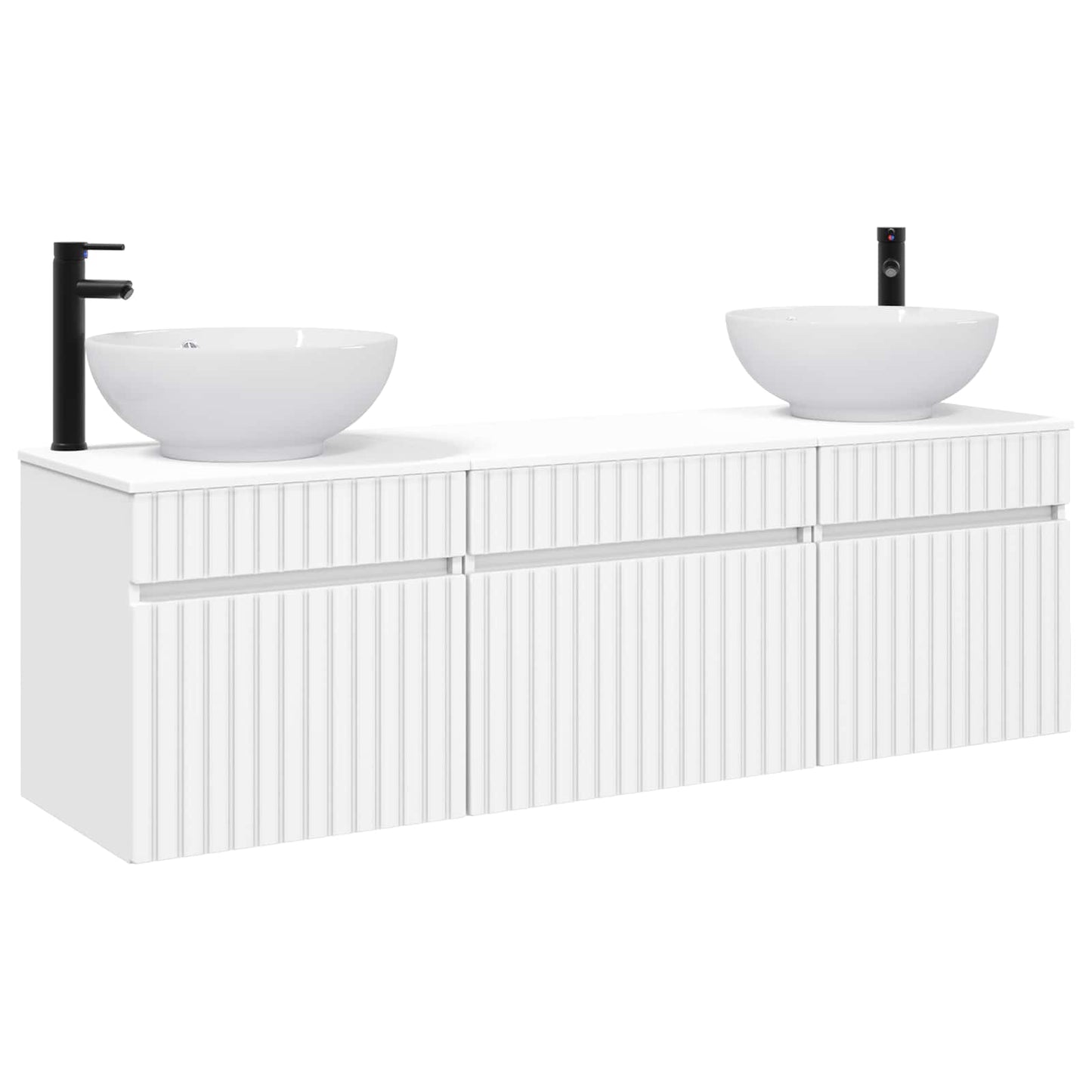 Bathroom Cabinet Set 3 pcs White 49 x 44.5 x 66.5 cm