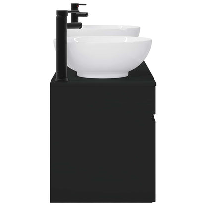 Bathroom Cabinet Set 3 pcs Black 49 x 44.5 x 66.5 cm