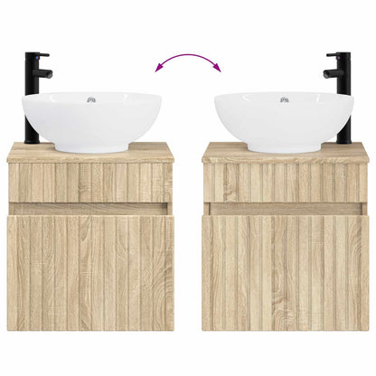 Bathroom Cabinet Set 3 pcs Sonoma Oak 49 x 44.5 x 66.5 cm