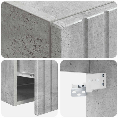 Bathroom Cabinet Set 3 pcs Concrete Grey 49 x 44.5 x 66.5 cm