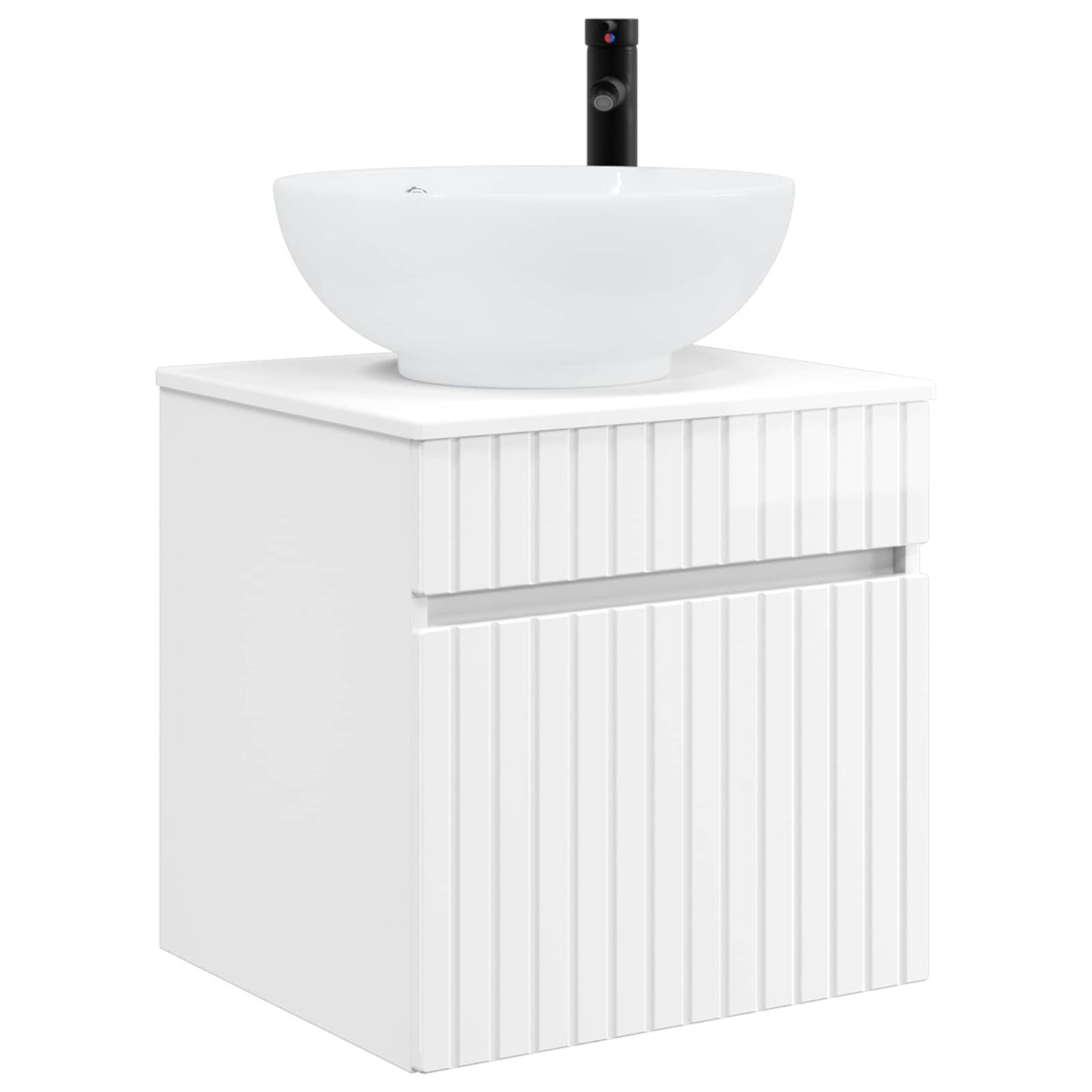 Bathroom Cabinet Set 3 pcs High Gloss White 49 x 44.5 x 66.5 cm