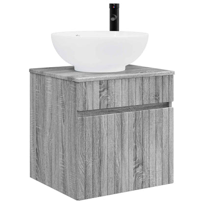 Bathroom Cabinet Set 3 pcs Grey Sonoma 49 x 44.5 x 66.5 cm