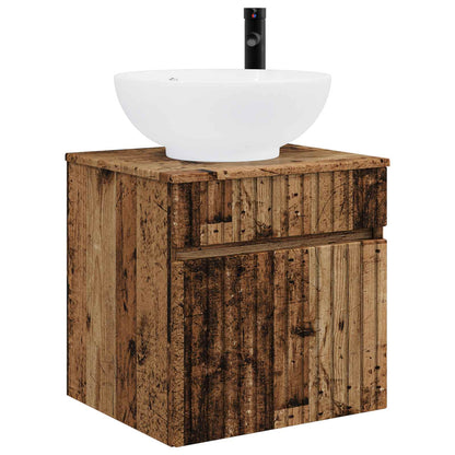 Bathroom Cabinet Set 3 pcs Old Wood 49 x 44.5 x 66.5 cm