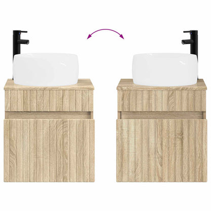Bathroom Cabinet Set 3 pcs Sonoma Oak 49 x 44.5 x 66 cm