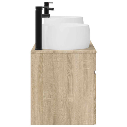 Bathroom Cabinet Set 3 pcs Sonoma Oak 49 x 44.5 x 66 cm