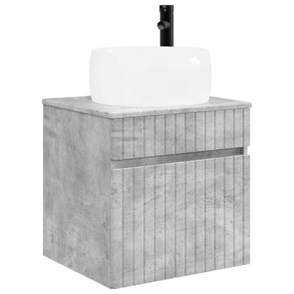 Bathroom Cabinet Set 3 pcs Concrete Grey 49 x 44.5 x 66 cm