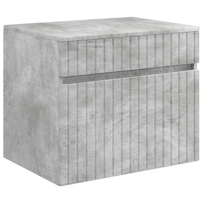 Bathroom Cabinet Set 3 pcs Concrete Grey 49 x 44.5 x 66 cm