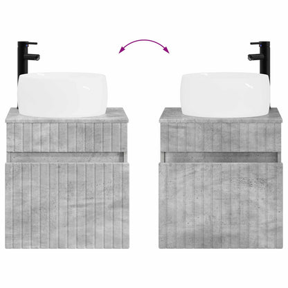 Bathroom Cabinet Set 3 pcs Concrete Grey 49 x 44.5 x 66 cm