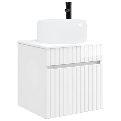 Bathroom Cabinet Set 3 pcs High Gloss White 49 x 44.5 x 66 cm
