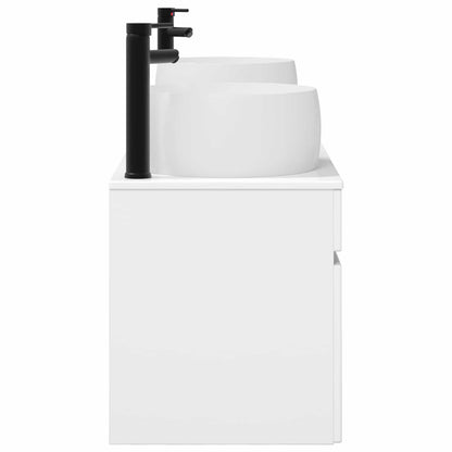 Bathroom Cabinet Set 3 pcs High Gloss White 49 x 44.5 x 66 cm