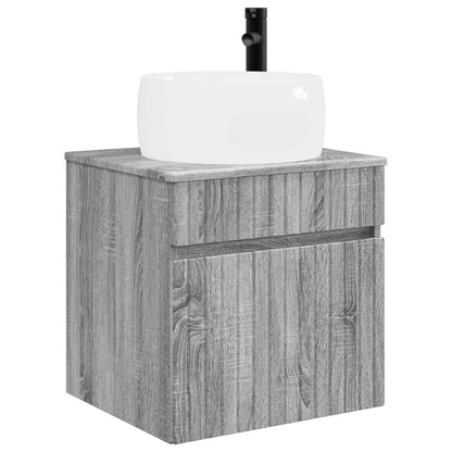 Bathroom Cabinet Set 3 pcs Grey Sonoma 49 x 44.5 x 66 cm