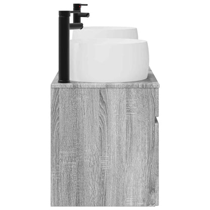 Bathroom Cabinet Set 3 pcs Grey Sonoma 49 x 44.5 x 66 cm
