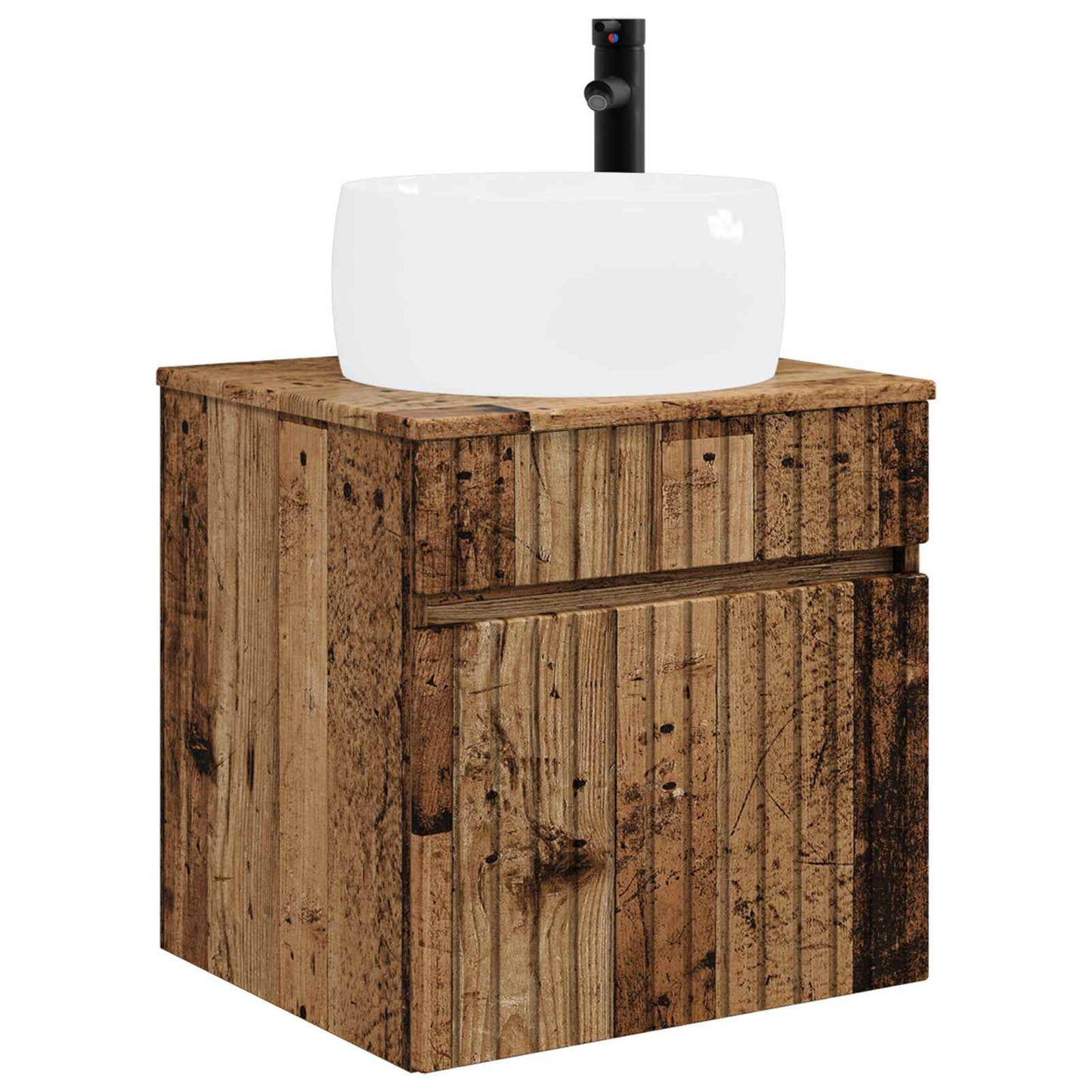 Bathroom Cabinet Set 3 pcs Old Wood 49 x 44.5 x 66 cm