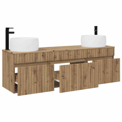 Bathroom Cabinet Set 3 pcs Artisan Oak 49 x 44.5 x 66 cm