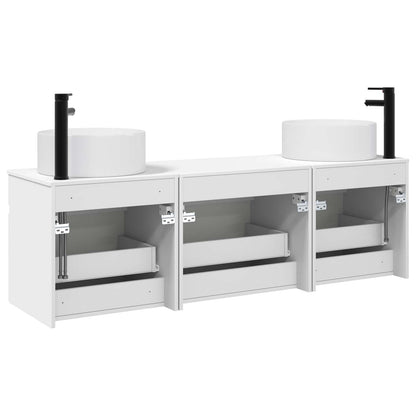 Bathroom Cabinet Set 3 pcs White 49 x 44.5 x 65.5 cm