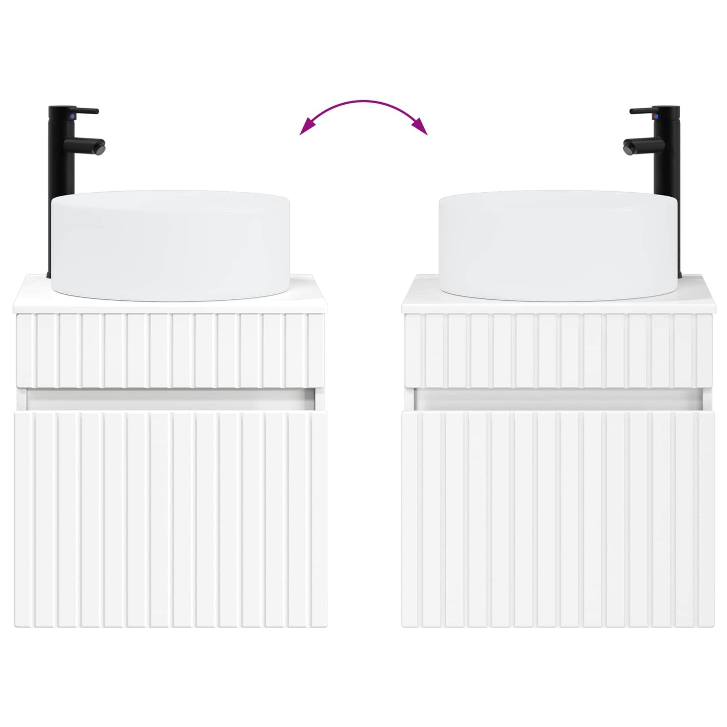Bathroom Cabinet Set 3 pcs White 49 x 44.5 x 65.5 cm