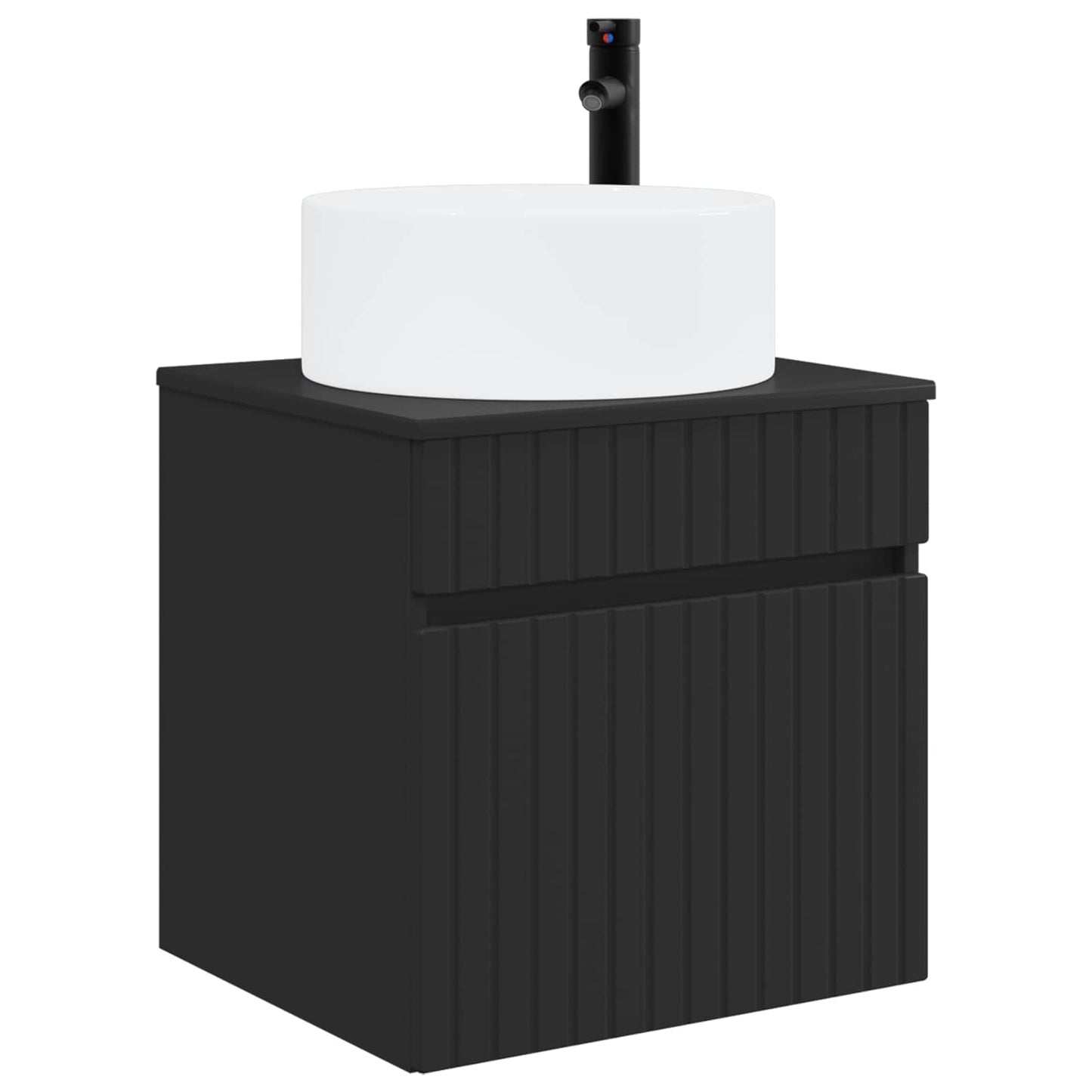Bathroom Cabinet Set 3 pcs Black 49 x 44.5 x 65.5 cm