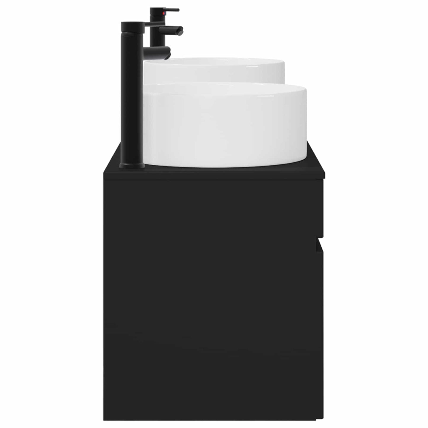 Bathroom Cabinet Set 3 pcs Black 49 x 44.5 x 65.5 cm