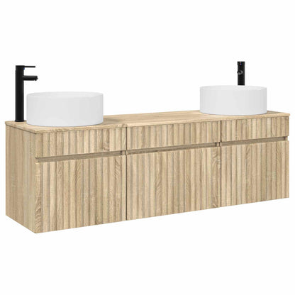 Bathroom Cabinet Set 3 pcs Sonoma Oak 49 x 44.5 x 65.5 cm