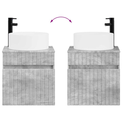 Bathroom Cabinet Set 3 pcs Concrete Grey 49 x 44.5 x 65.5 cm
