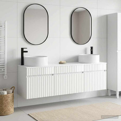 Bathroom Cabinet Set 3 pcs High Gloss White 49 x 44.5 x 65.5 cm