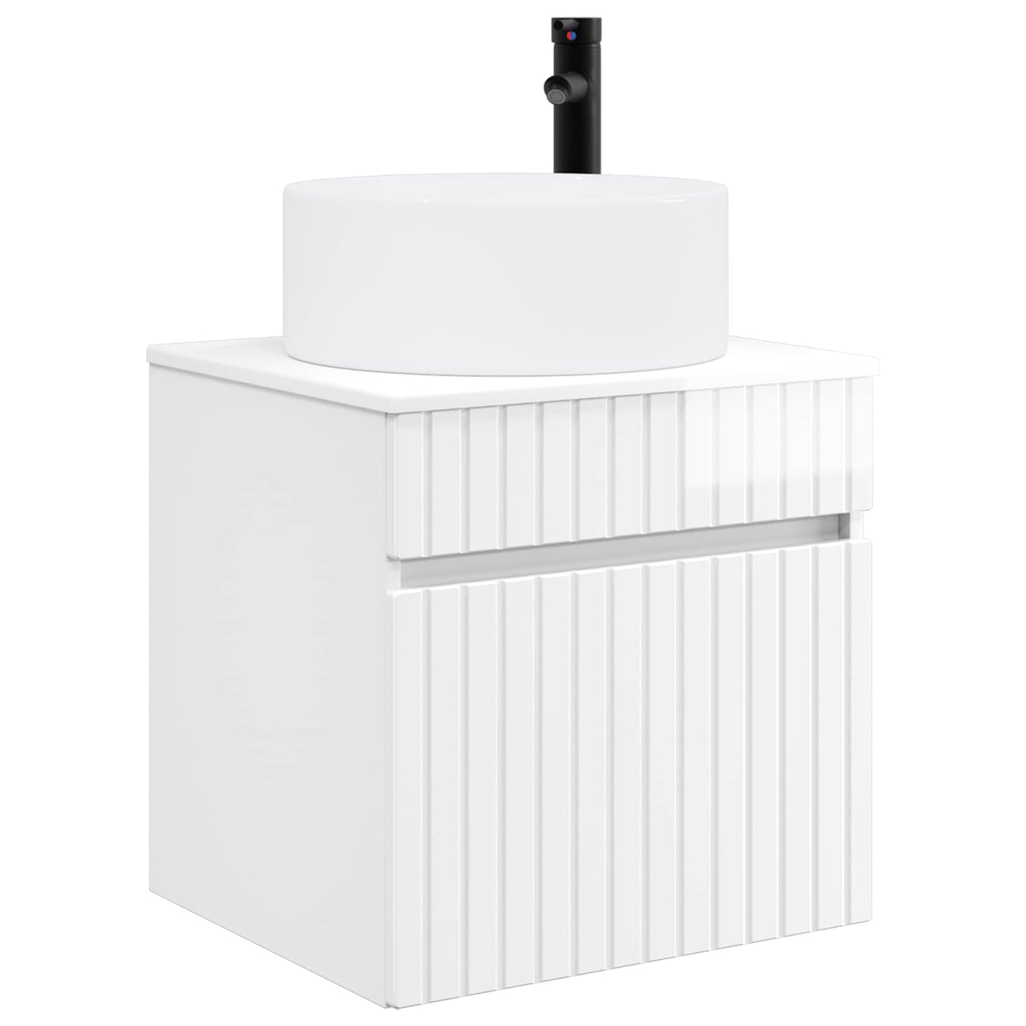 Bathroom Cabinet Set 3 pcs High Gloss White 49 x 44.5 x 65.5 cm