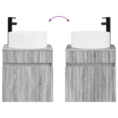 Bathroom Cabinet Set 3 pcs Grey Sonoma 49 x 44.5 x 65.5 cm