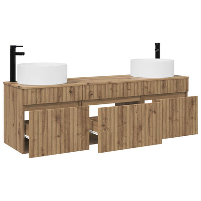 Bathroom Cabinet Set 3 pcs Artisan Oak 49 x 44.5 x 65.5 cm