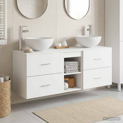 Bathroom Cabinet Set 3 pcs White 49.5 x 35 x 63 cm