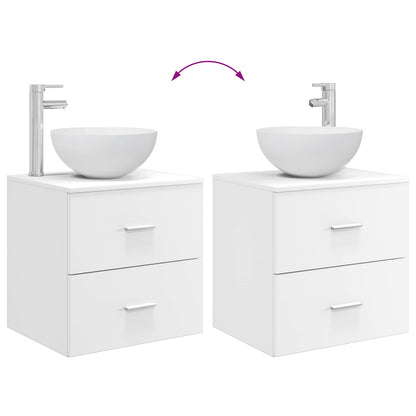 Bathroom Cabinet Set 3 pcs White 49.5 x 35 x 63 cm