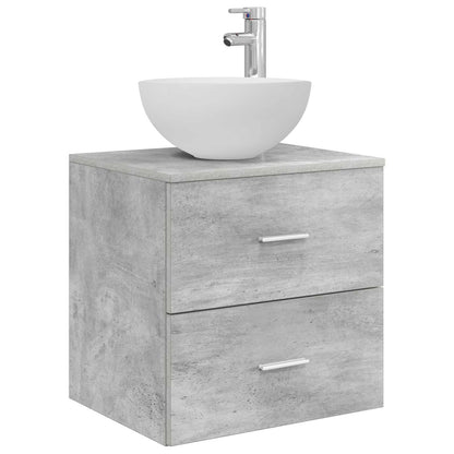Bathroom Cabinet Set 3 pcs Concrete Grey 49.5 x 35 x 63 cm
