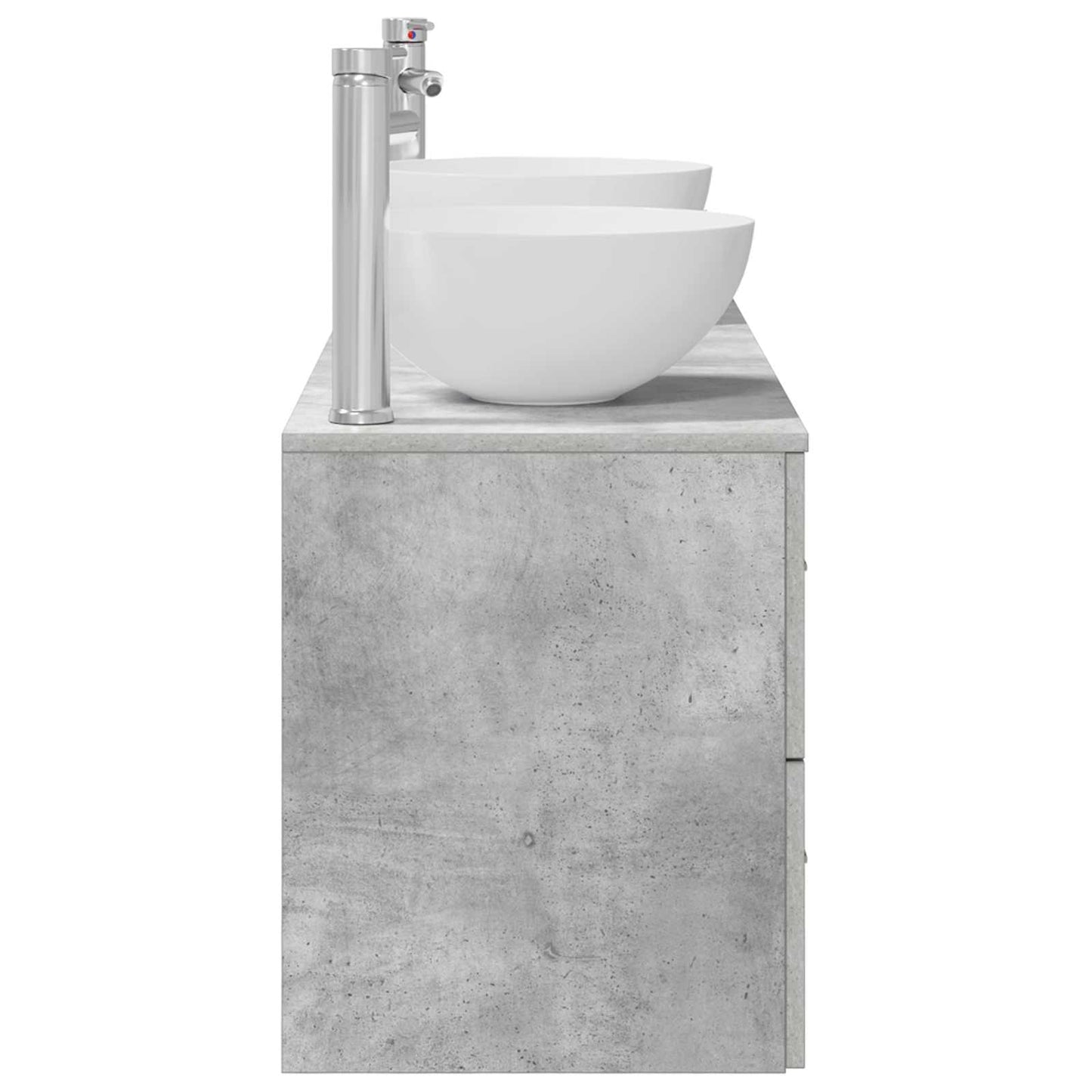 Bathroom Cabinet Set 3 pcs Concrete Grey 49.5 x 35 x 63 cm