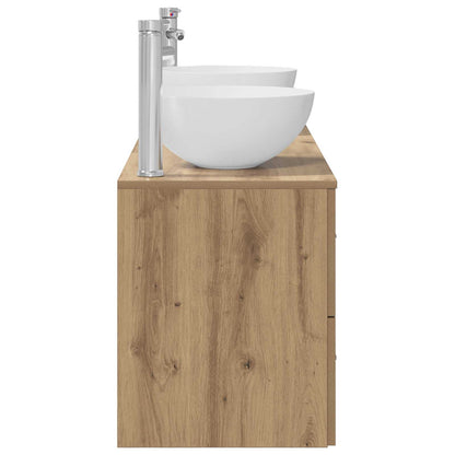 Bathroom Cabinet Set 3 pcs Artisan Oak 49.5 x 35 x 63 cm