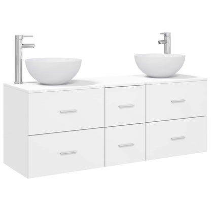 Bathroom Cabinet Set 3 pcs White 49.5 x 35 x 63 cm