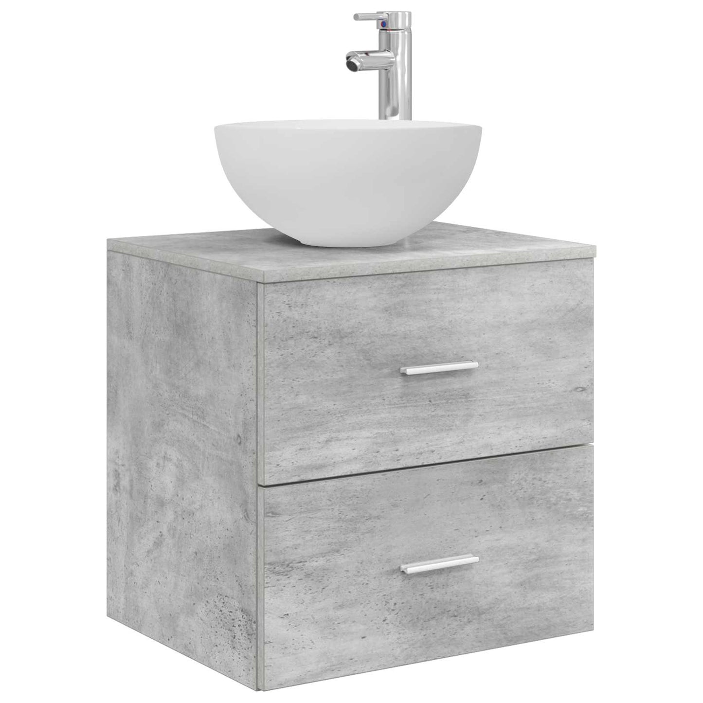 Bathroom Cabinet Set 3 pcs Concrete Grey 49.5 x 35 x 63 cm