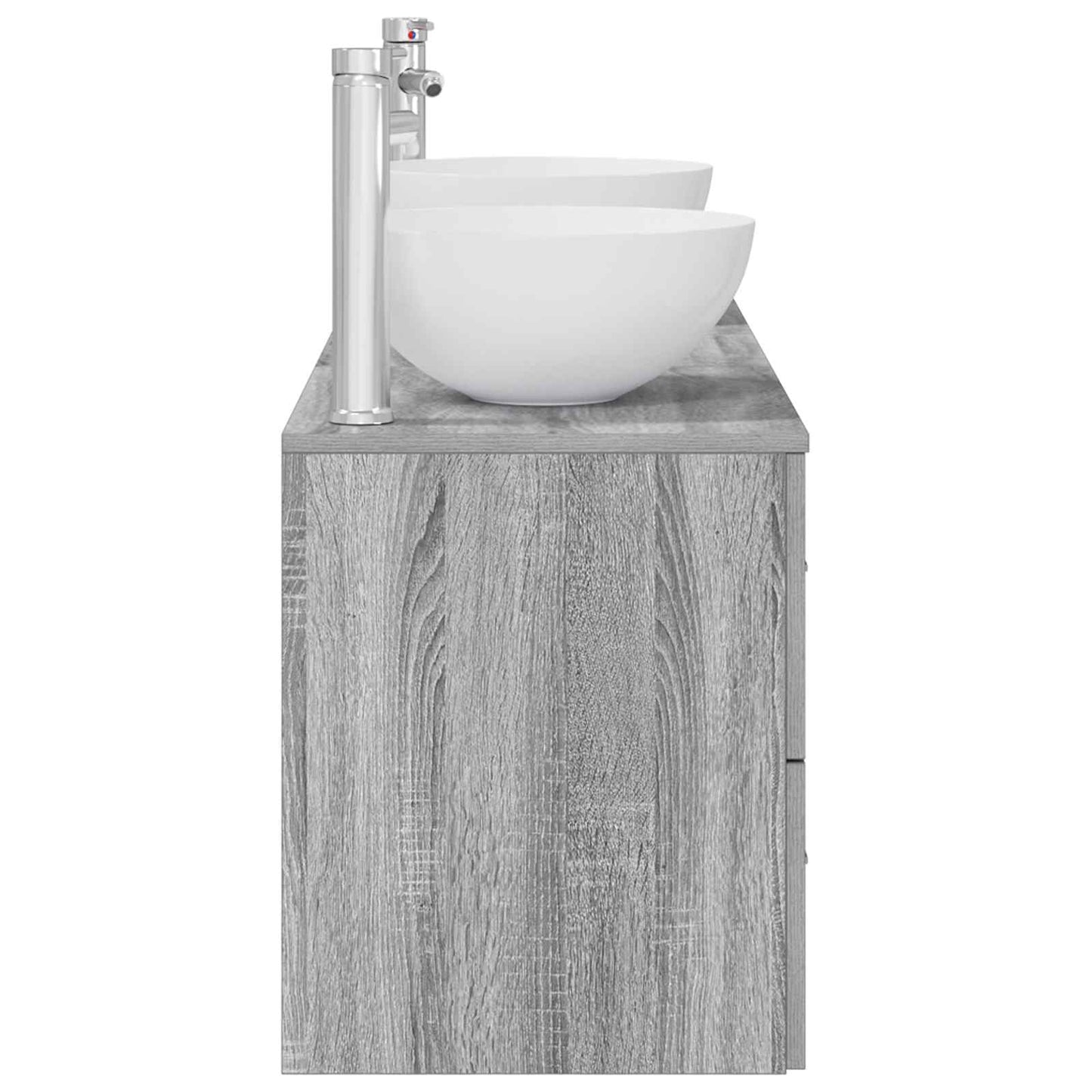 Bathroom Cabinet Set 3 pcs Grey Sonoma 49.5 x 35 x 63 cm