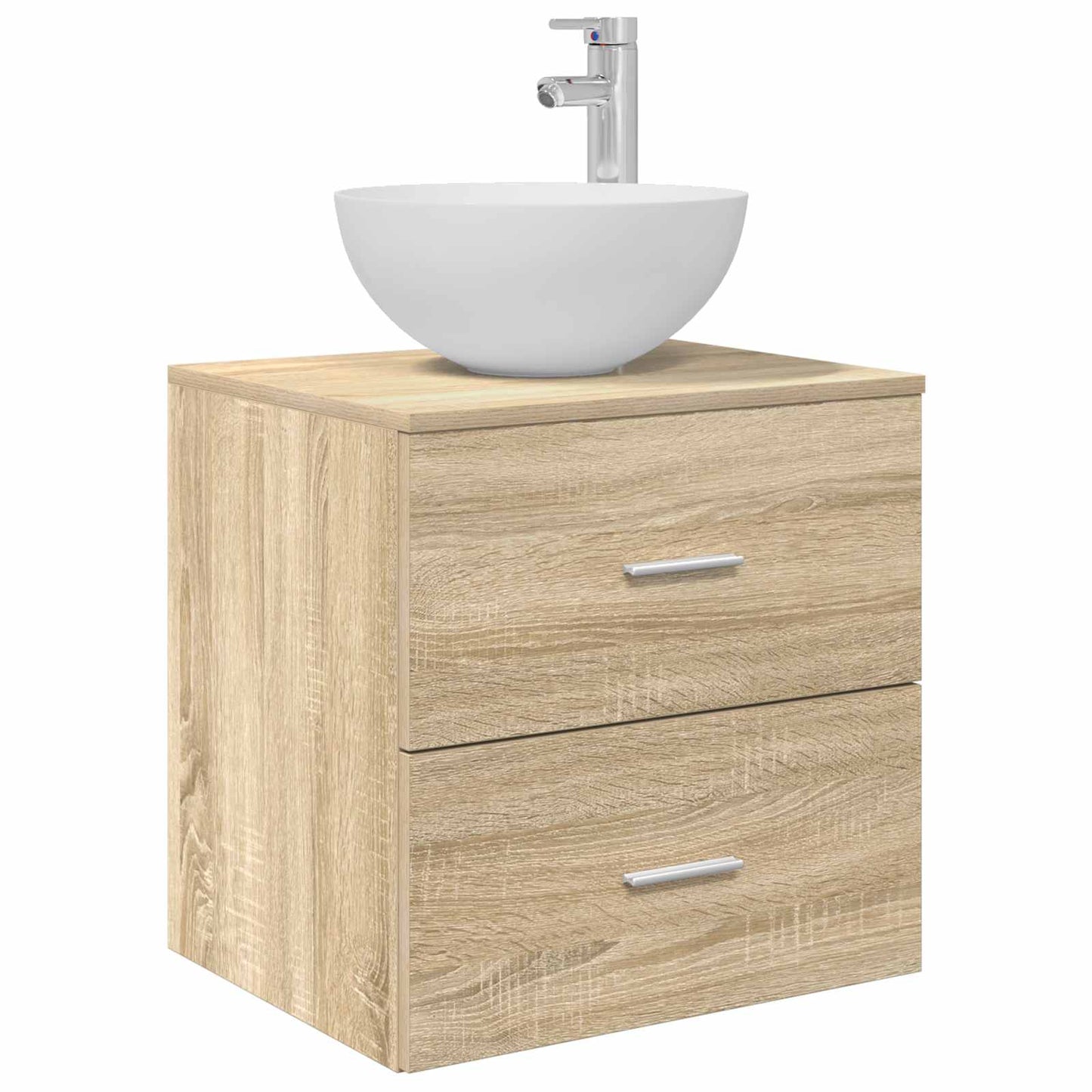 Bathroom Cabinet Set 3 pcs Sonoma Oak 49.5 x 41 x 64.5 cm