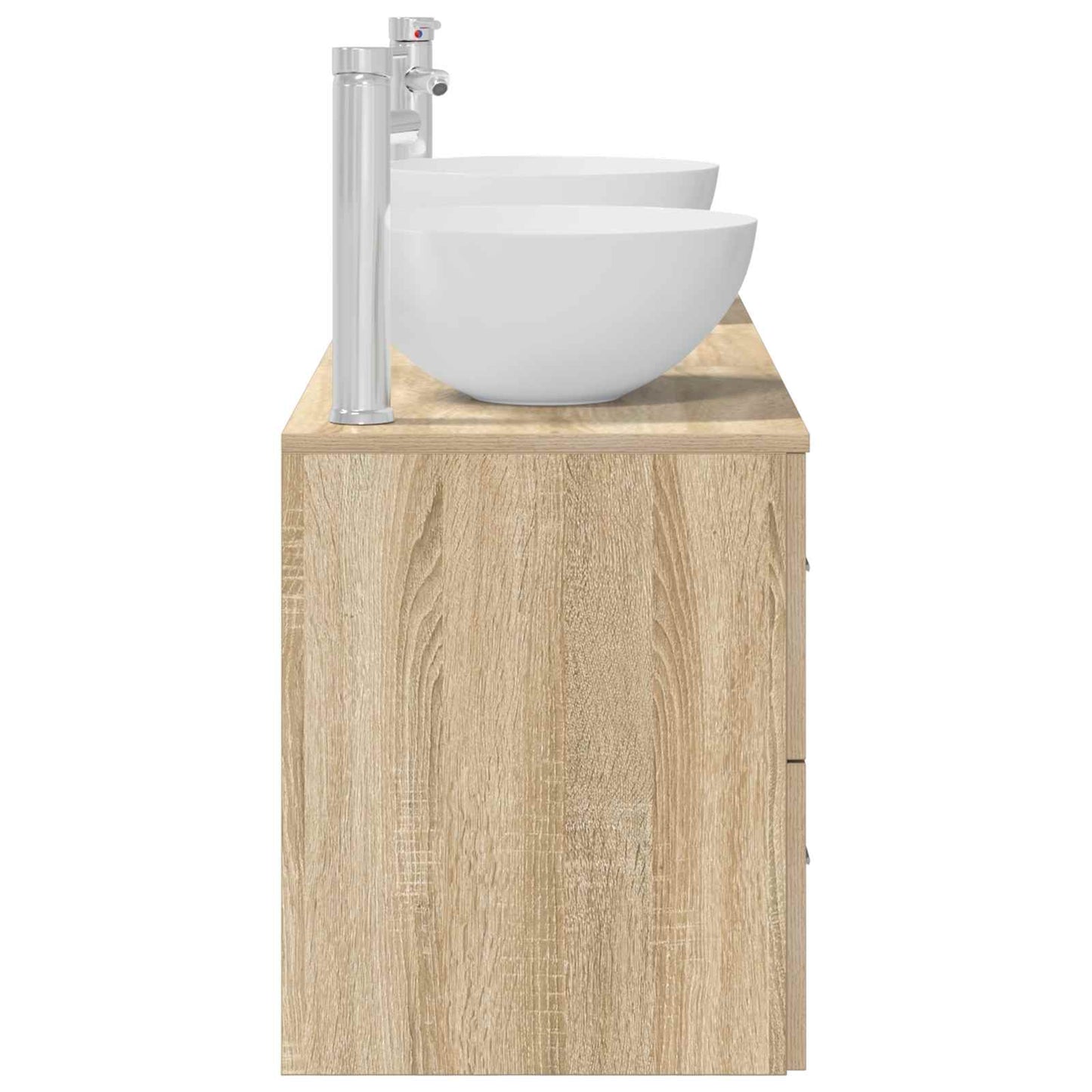 Bathroom Cabinet Set 3 pcs Sonoma Oak 49.5 x 41 x 64.5 cm