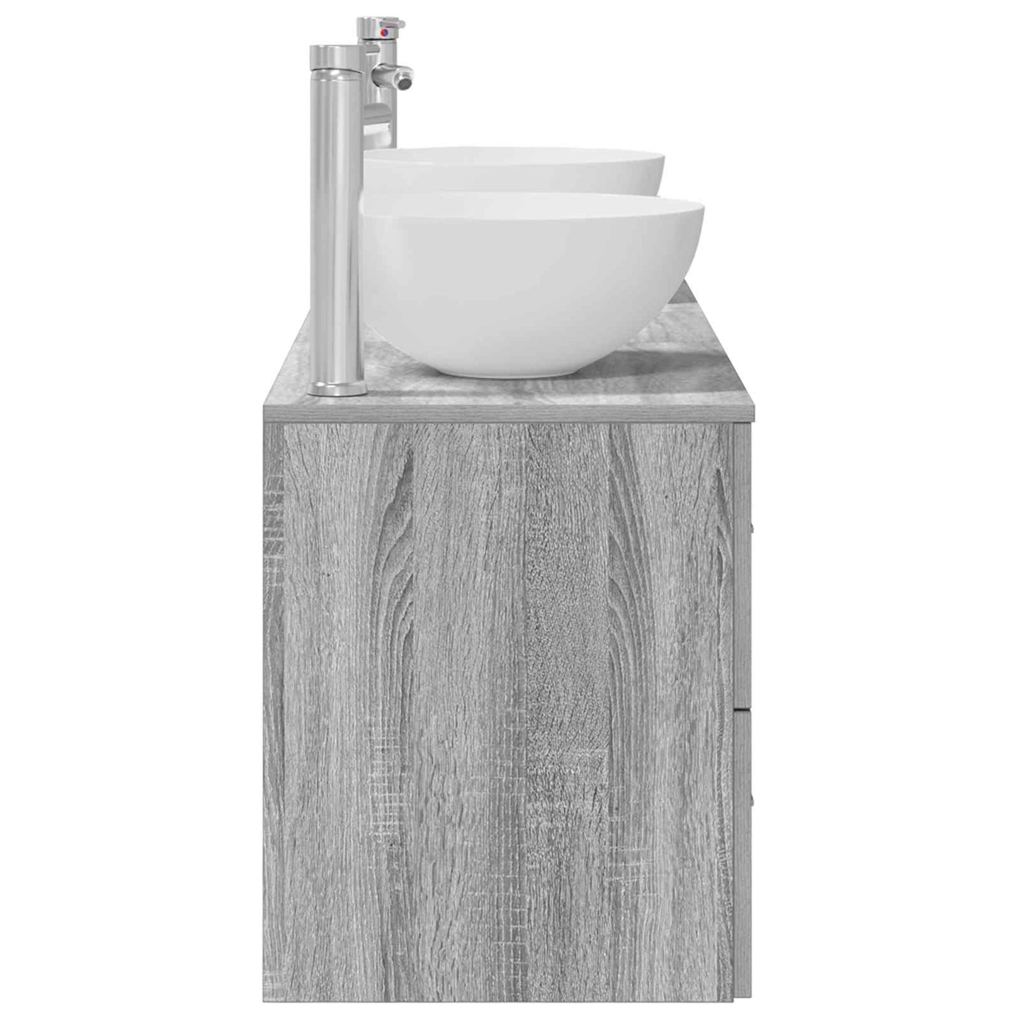 Bathroom Cabinet Set 3 pcs Grey Sonoma 49.5 x 41 x 64.5 cm