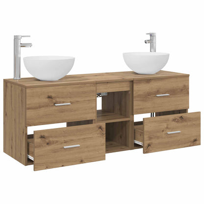 Bathroom Cabinet Set 3 pcs Artisan Oak 49.5 x 41 x 64.5 cm