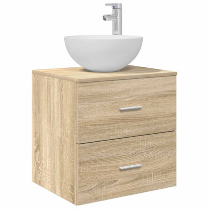 Bathroom Cabinet Set 3 pcs Sonoma Oak 49.5 x 41 x 64.5 cm