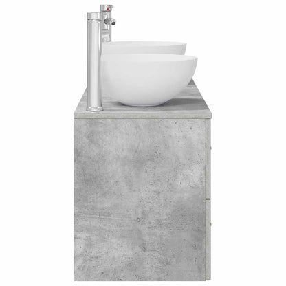 Bathroom Cabinet Set 3 pcs Concrete Grey 49.5 x 41 x 64.5 cm